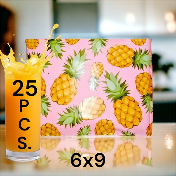 25 6X9 Pineapple Poly Mailers PRICE IS FIRM - Picture 4 of 8